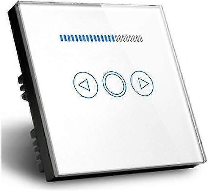 500W LED Touch Dimmer Switch Crystal Panel LED Light Switch White