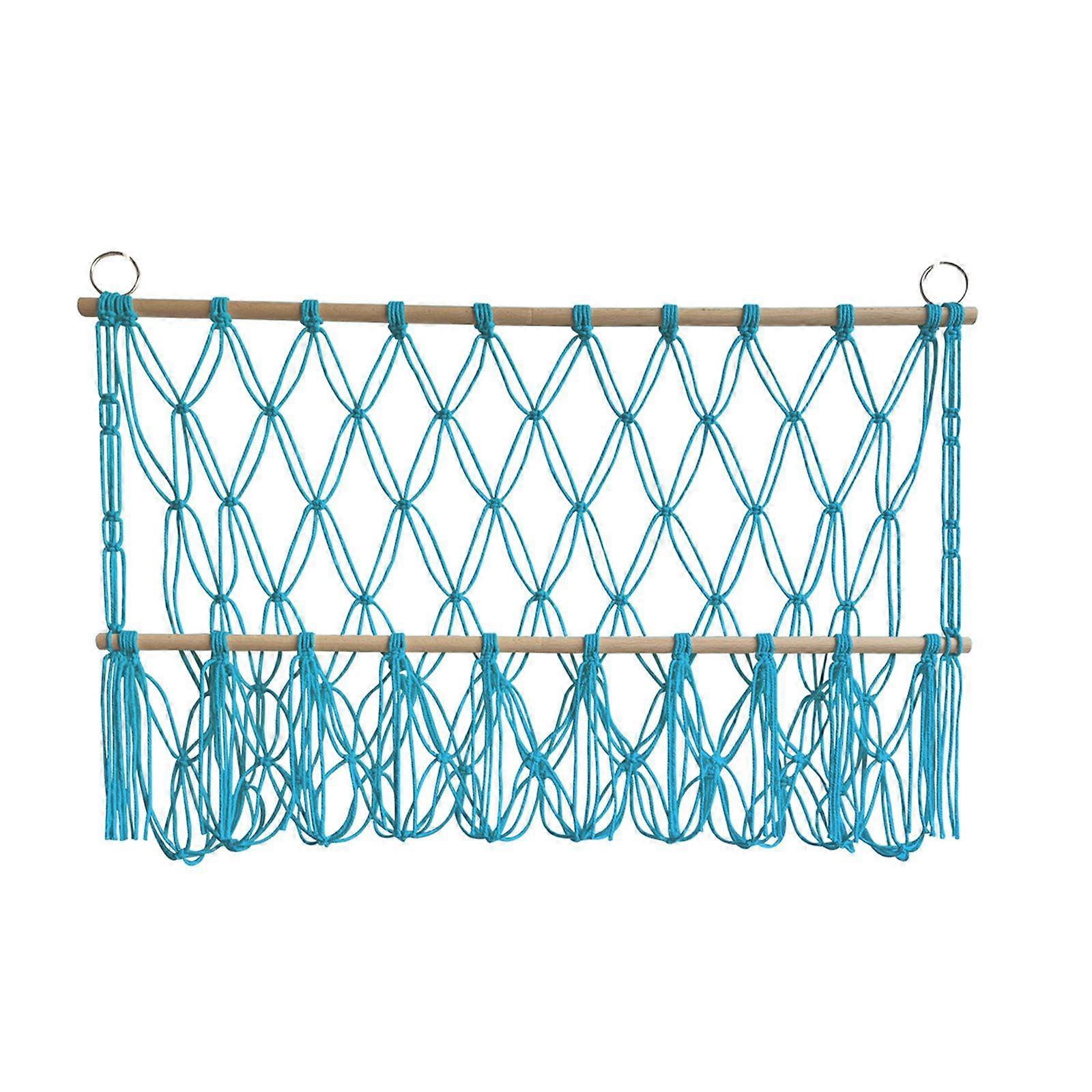 Wall Hanging Storage Net Stuffed Animal Hammock Net Space Saving Boho Macrame