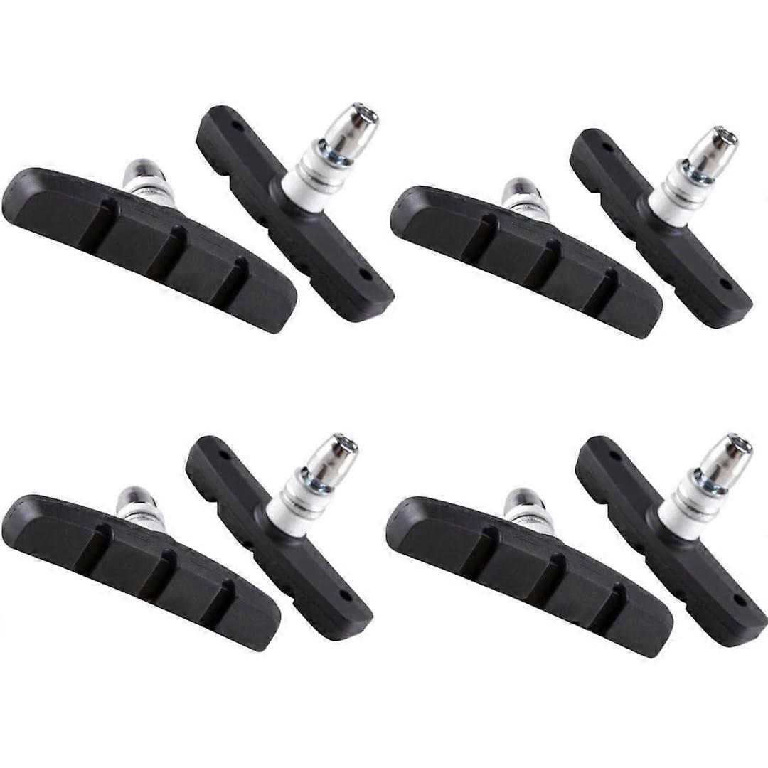 VBrake Pads 70mm Reliable, Smooth Braking on Any Terrain Compatible with Most V Brake Systems Set of 8 (4 Pairs)