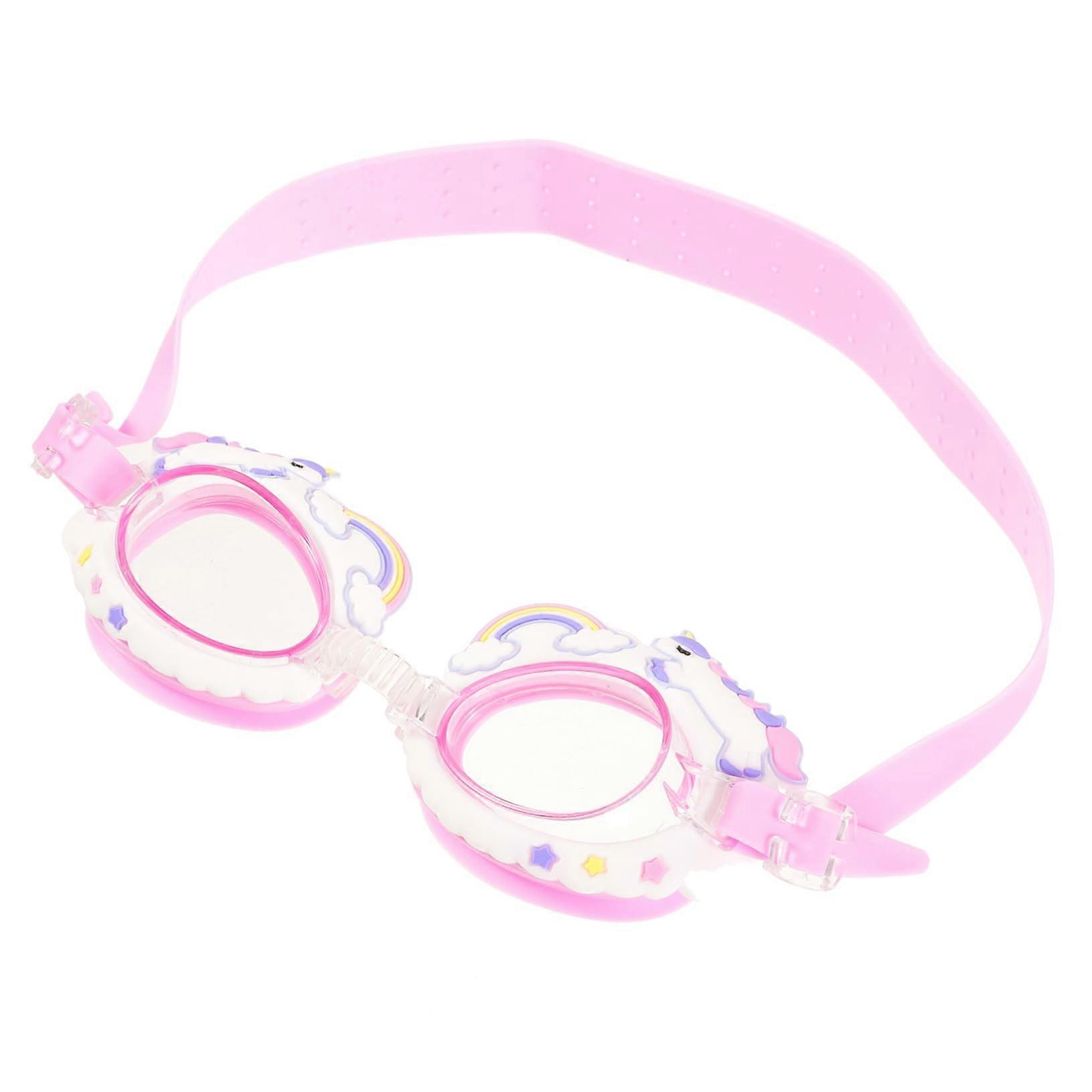 Swimming Goggles For Toddlers And Children Aqua Color Girls Pool And Diving Goggles Silica Gel Material