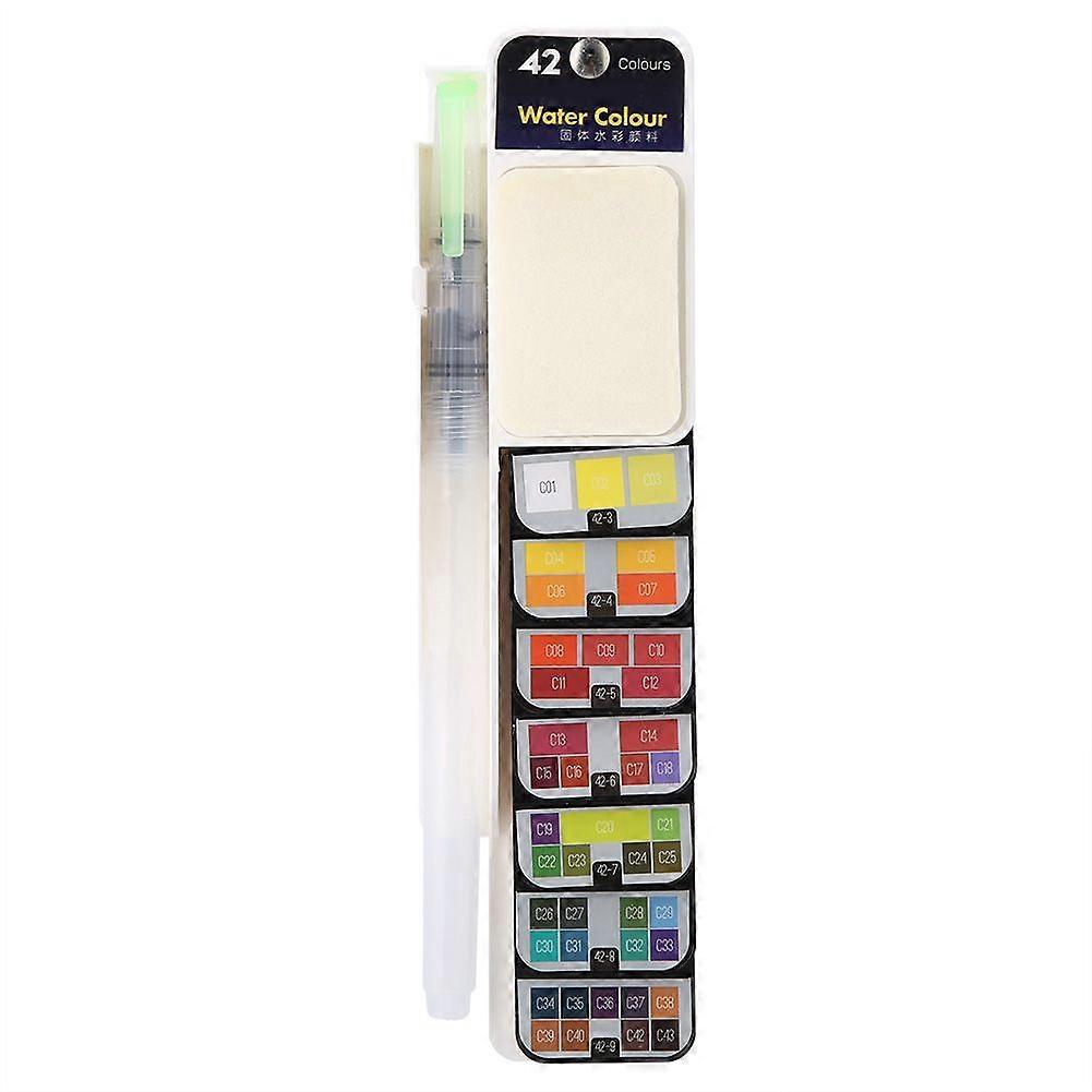 2025 Latest Model  Fan Shaped Pigment Painting Set Solid Watercolor with