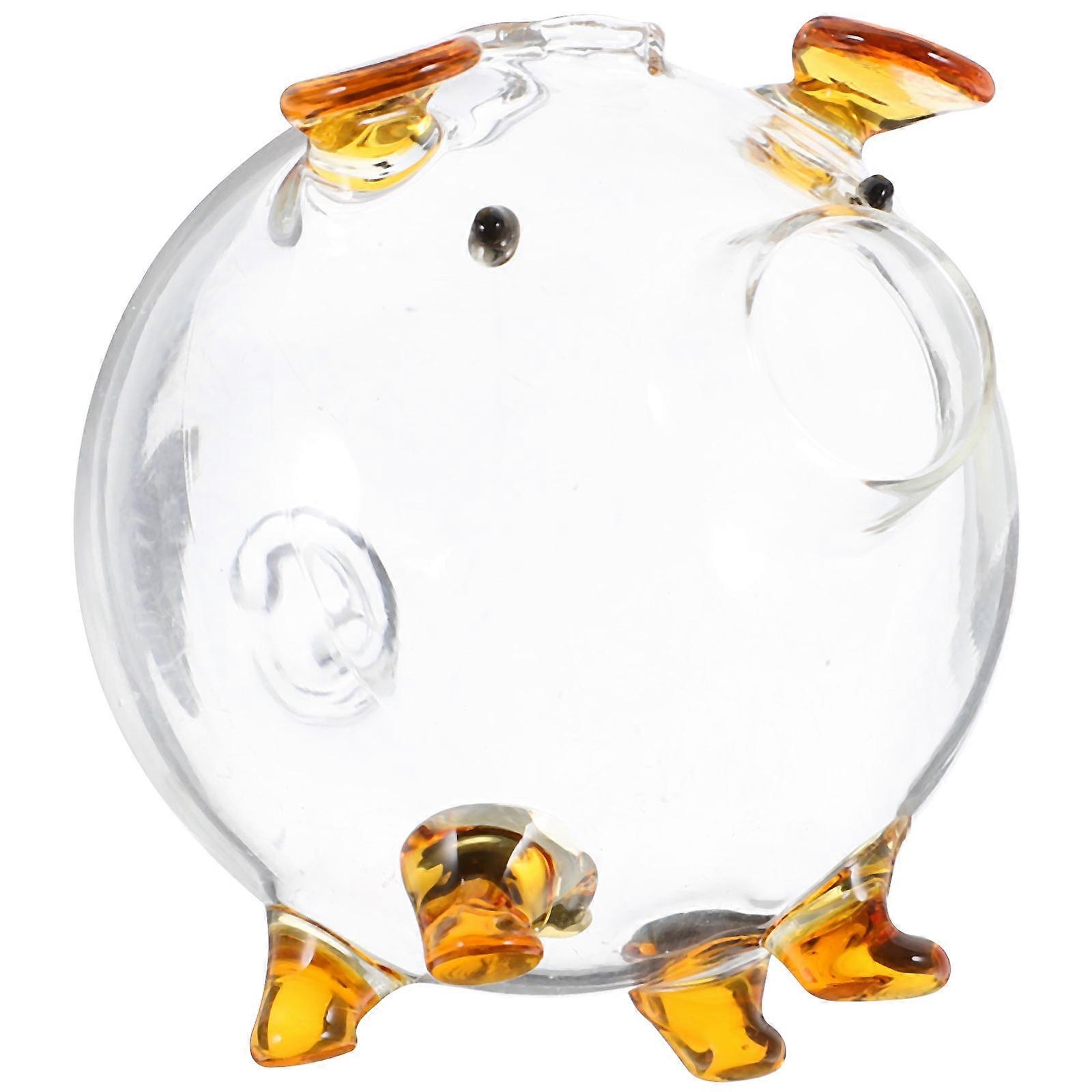 Glass Piggy Bank with Large Capacity, Ideal for Coins and Notes, Develops Good Habits
