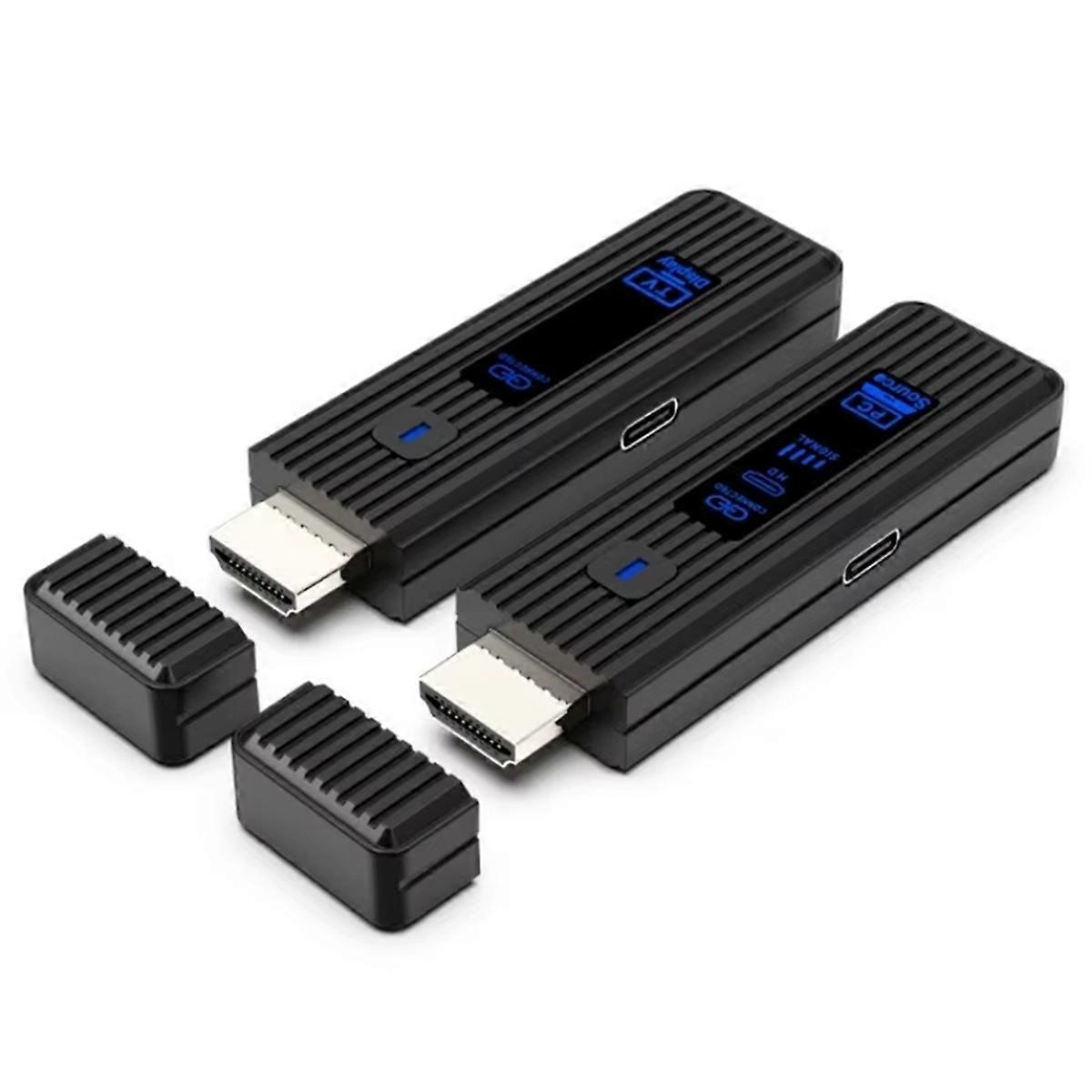 50M Wireless -Compatible Video Transmitter Receiver Extender Display Adapter Dongle for TV Monitor