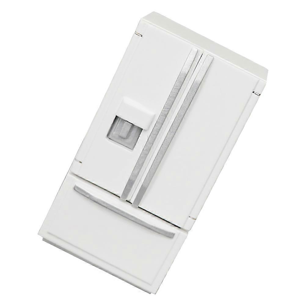 White Freezer Scale Decor Lightweight Design for Kitchen Scene Dollhouse Play