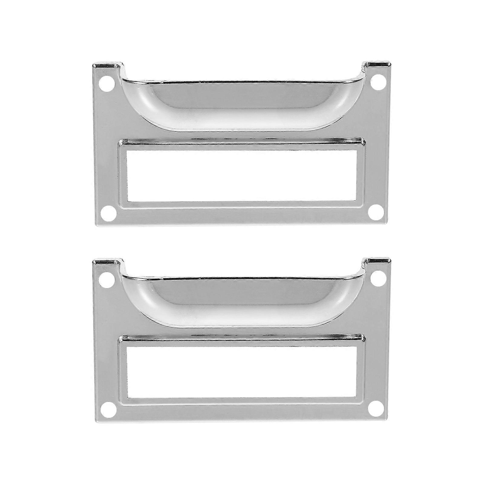 Dresser Handles Modern Cabinet Handles Minimalist Design Alloy Material Home Decor 2Pcs
