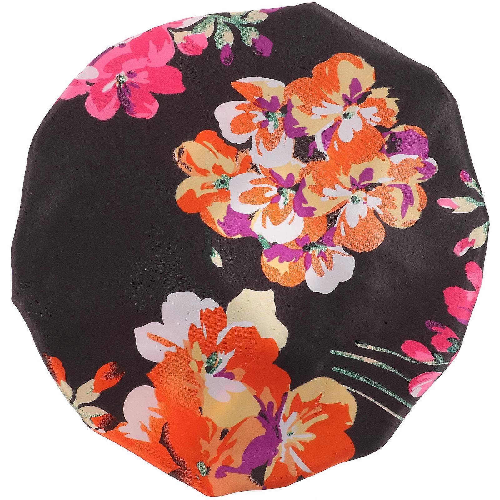 Șapcă de dormit Bonnet de mătase Femei Protecție păr Bandă elastică Structură Căciulă de baie 1Pack