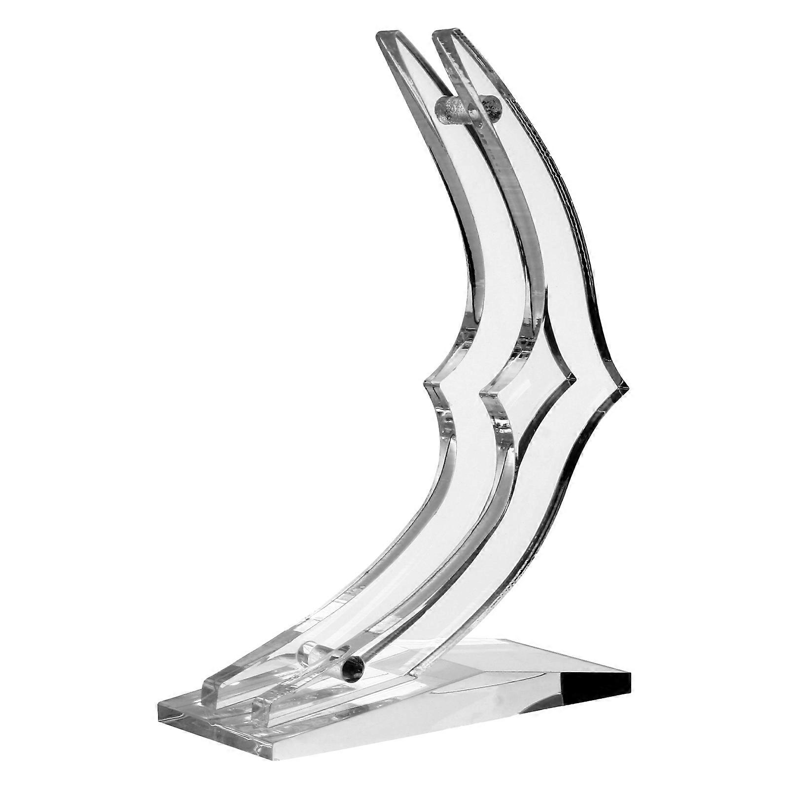 Transparent Rose Base Acrylic Display Stand Artistic Design For Home 1Pack