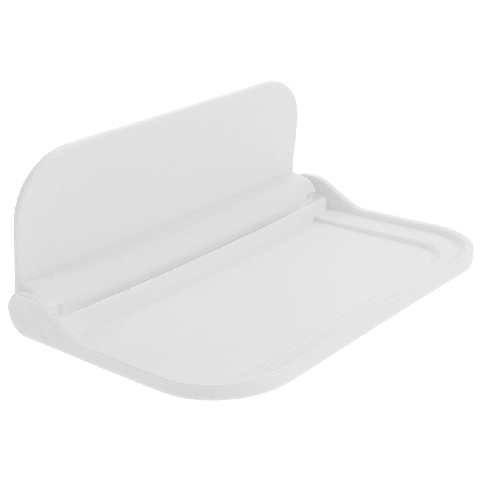 Folding Wall Shelf Small White Wall-mounted Rack Foldable Storage Board Hanging Shelf For 1Pack