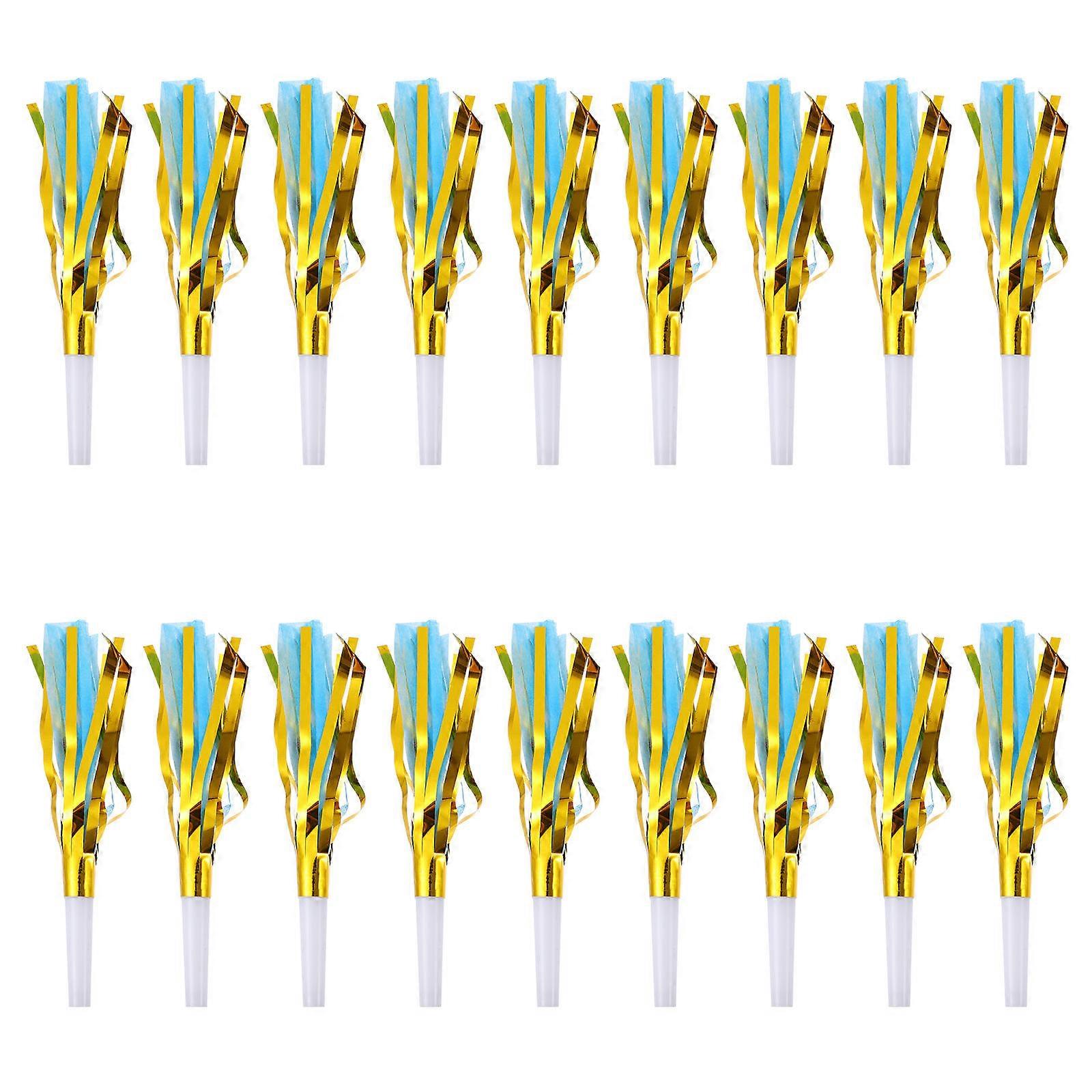 Noise Maker Toy Fringed Noise Maker Musical Blowouts Whistle Party Blowers 6.7X0.4X0.4in 18Pcs