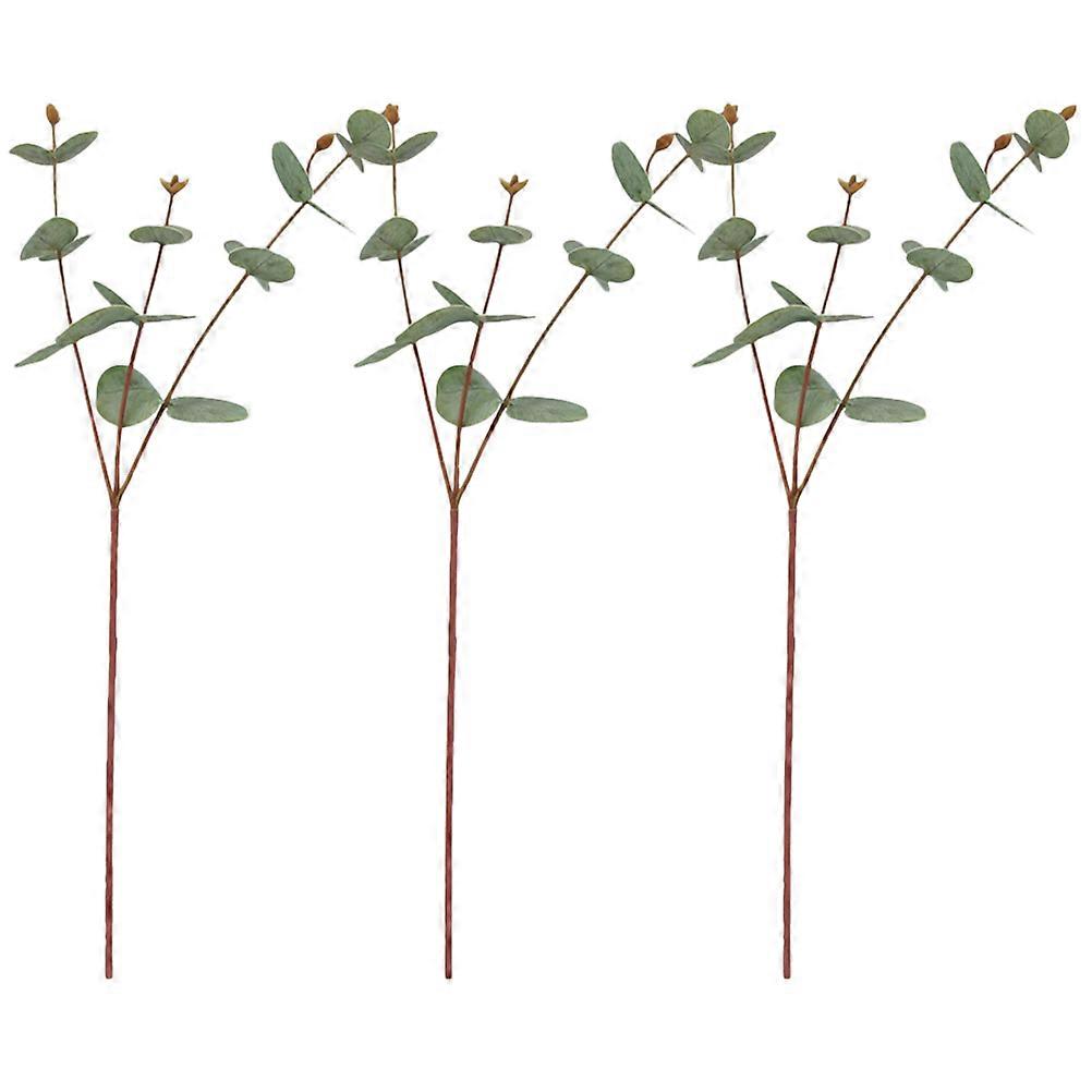 3 τεμάχια βλαστοί ευκαλύπτου με θέμα το πάρτι των ευχαριστιών, διακοσμητικά στοιχεία, σχήμα βλαστού, πράσινα φύλλα, διακόσμηση σπιτιού