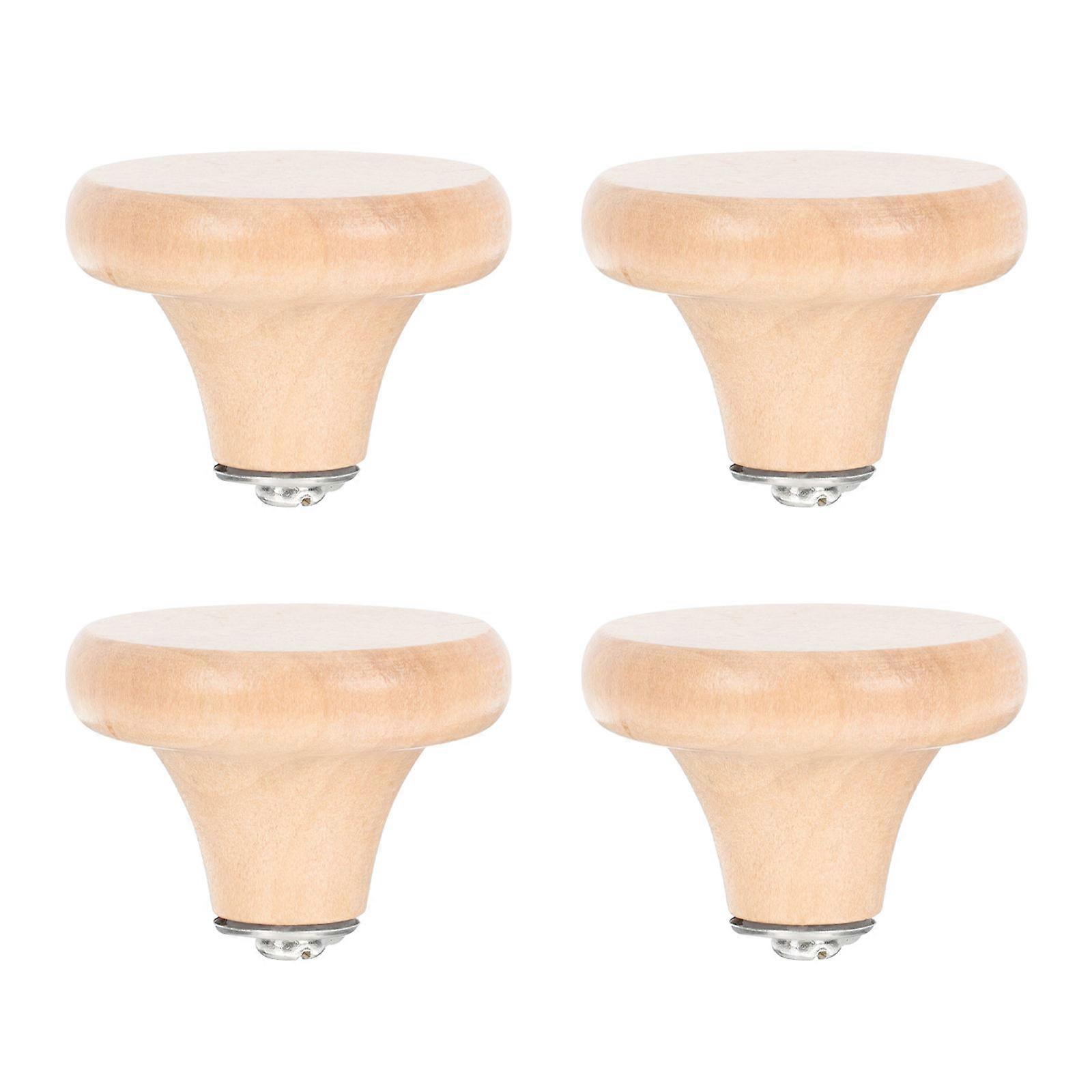 4pcs Replaceable Wooden Pot Lid Handles   Heat Resistant Pan Lid Knobs for Kitchen Cookware Covers Replacement