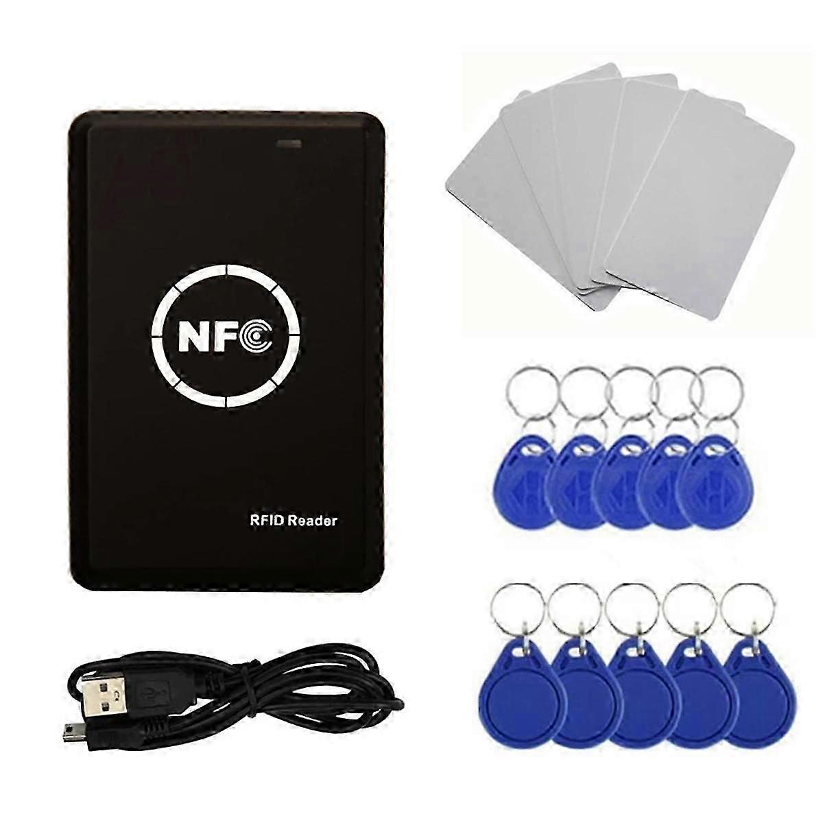 IC/ID RFID Reader Copy 125khz/13.56Mhz Card RFID Copier Cracking IC Encryption Card Driverless Read