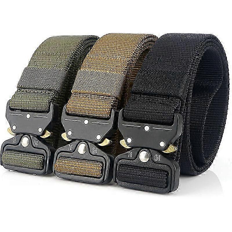 Herren Canvas Army Green Gürtel