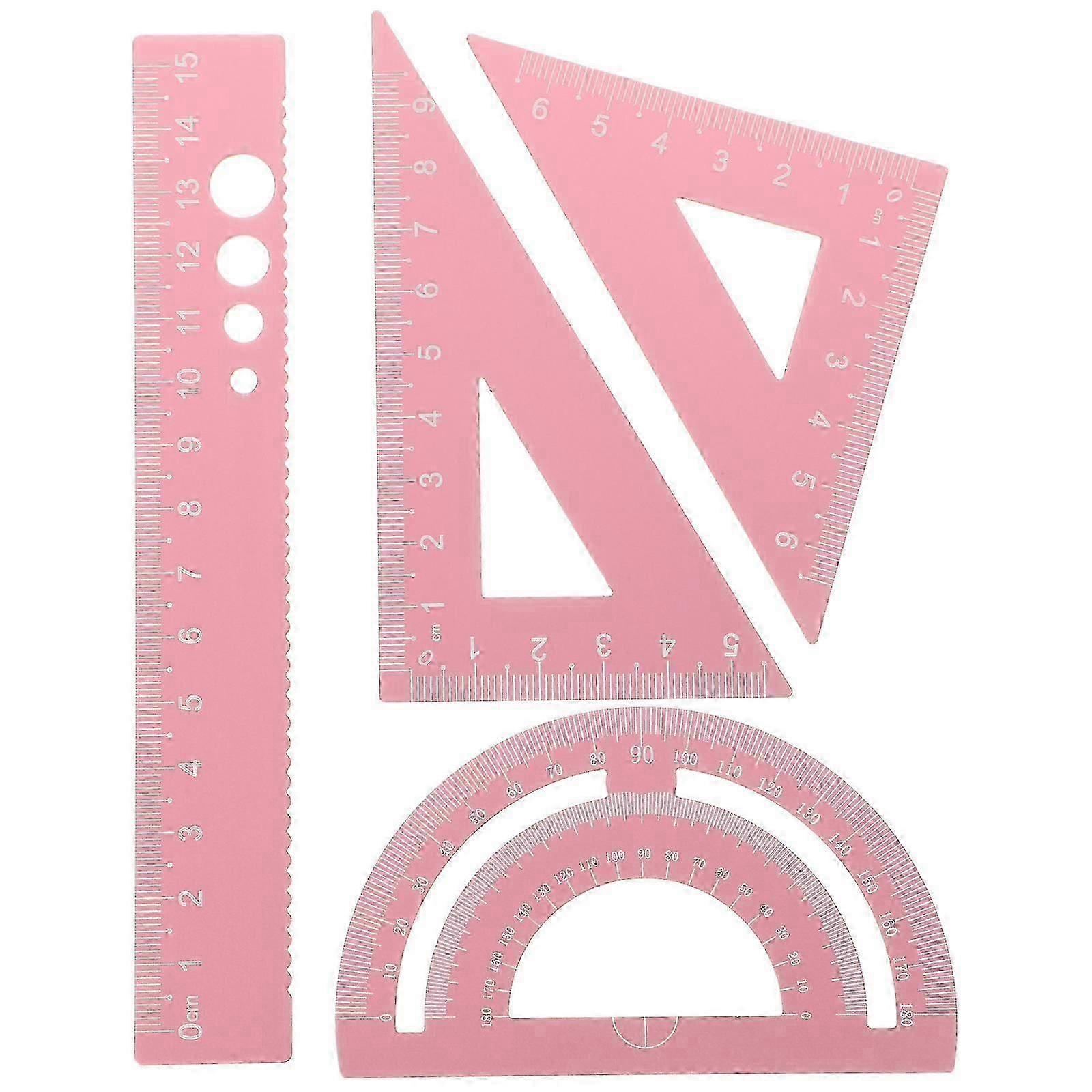 1 Set von Mathematik Lineal Mess Kit Geometrie Werkzeuge Mathematik Klasse Lieferungen für Klassenzimmer Büro