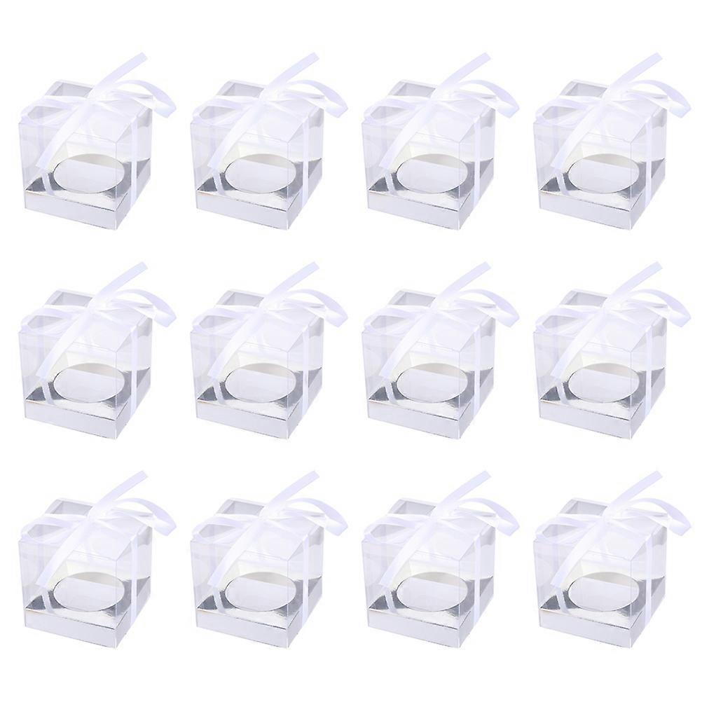 Truffle Candy Boxes Square Folding Packaging Boxes General Users Waterproof Food Packaging 24Pcs
