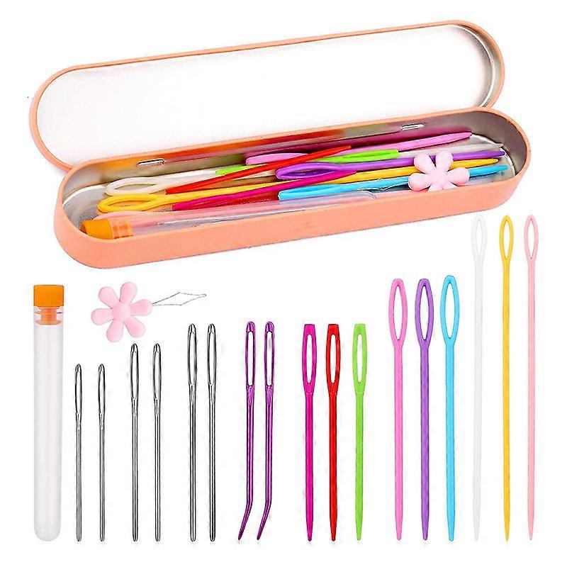 Knitting Needles, Knitting Needles, Threader, with Storage Box and Needle Threader for Knitting and Crocheting