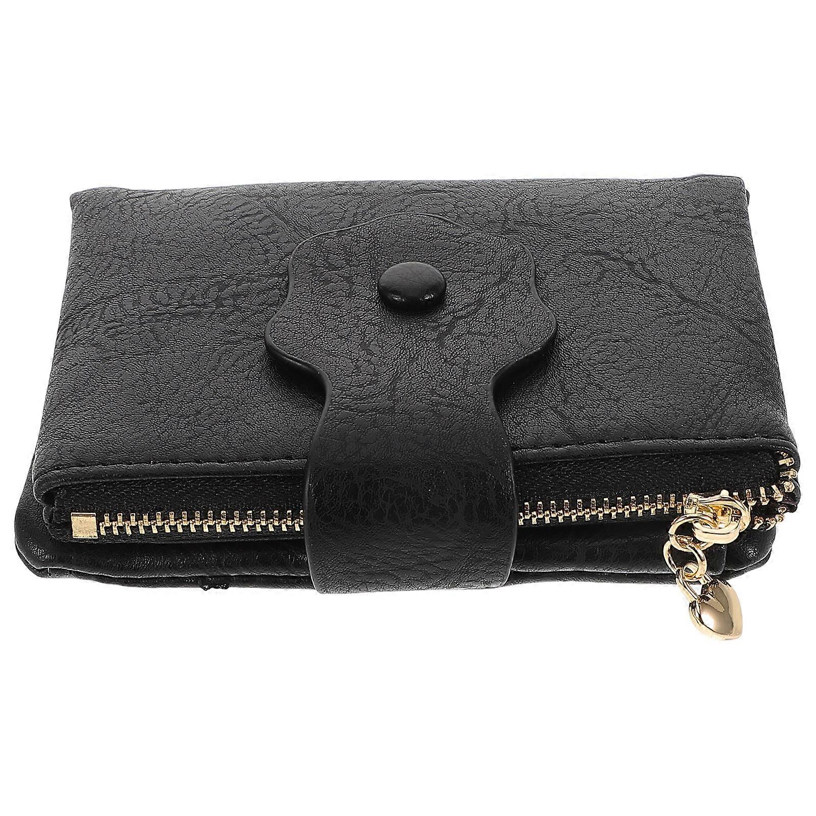 Coin Purse Women Trifold Wallet For Night Out 4.9X3.7X1.0In Organizing Essentials 1Set