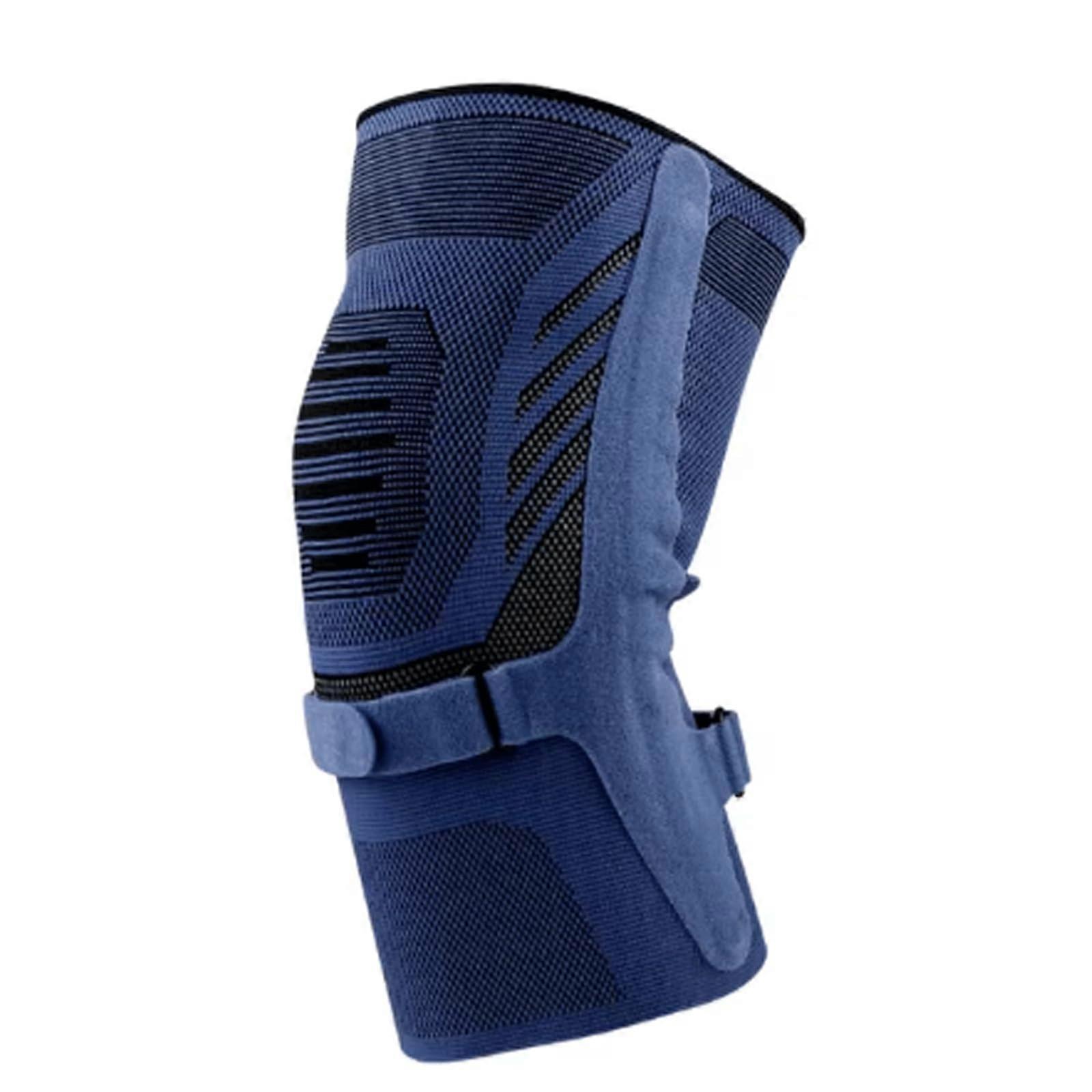 Leg Gaiter Sports Compression Knee Pads Blue M (30-40cm) Elastic Support for Fitness Volleyball Orthopedic Use