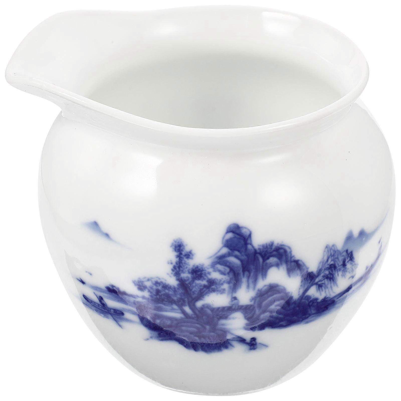 Sauce Gravy Boat Ceramic Pouring Sauce Dispensing for Western Restaurant Use 8X6.5X8CM 1Pcs
