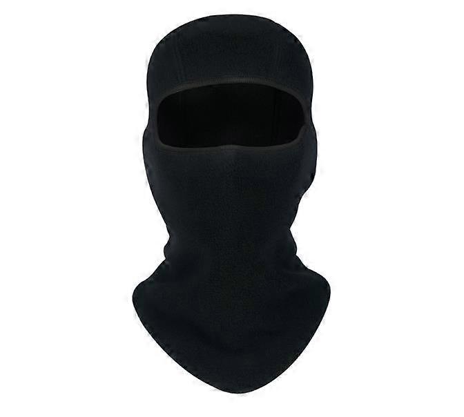 Winter balaclava, warm thick windproof motorcycle, elastic riding mask ski multifunctional mask hat black