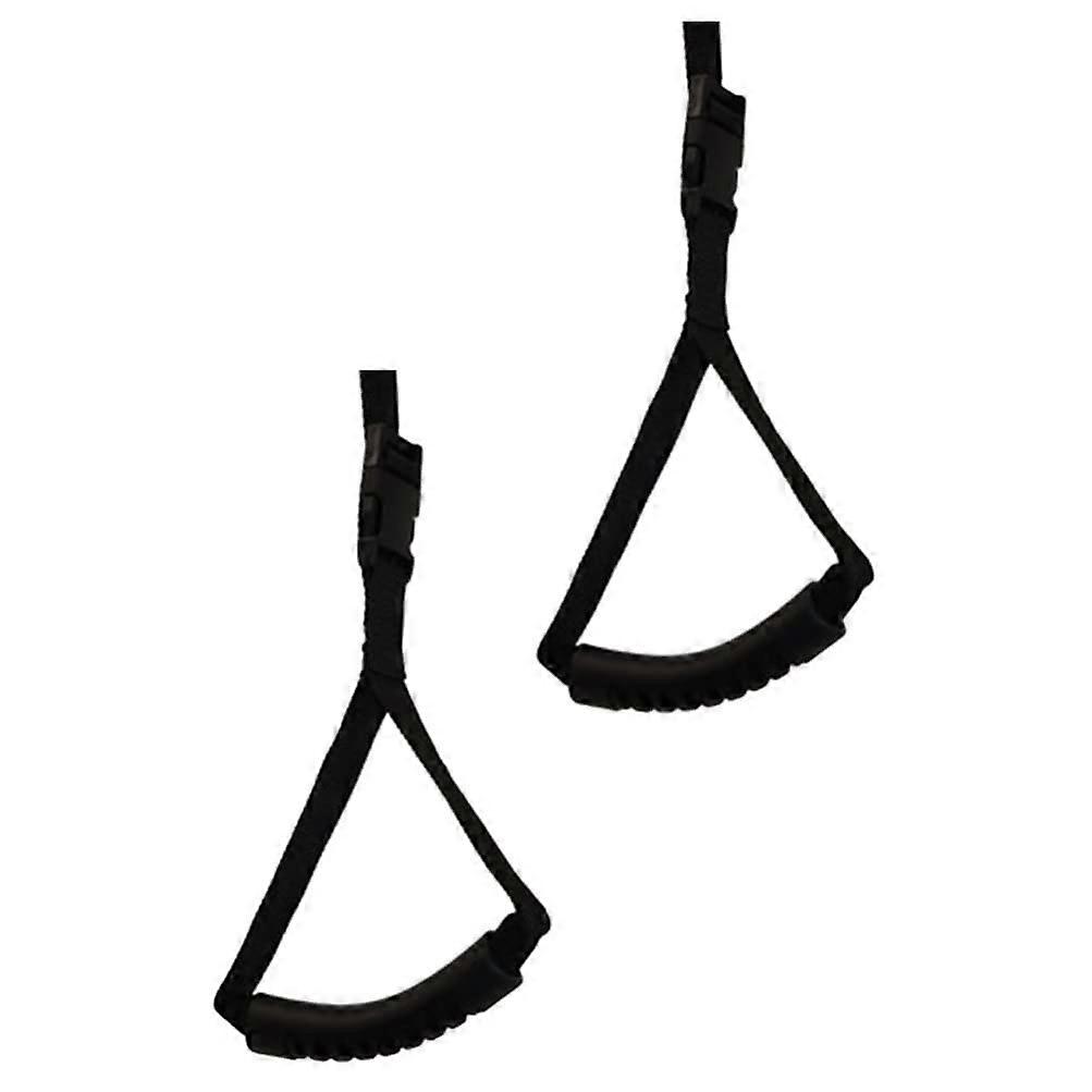 Car Cane Two-Piece Set Adjustable Vehicle Support Handle Non-Slip Safety Grip Black