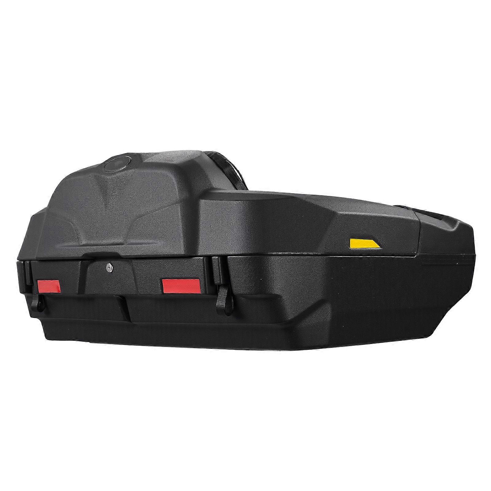ATV Rear Storage Box and Lounger, 95L ATV Cargo Box with Seat & Backrest, Waterproof LLDPE & Lockable Lounger Storage Box