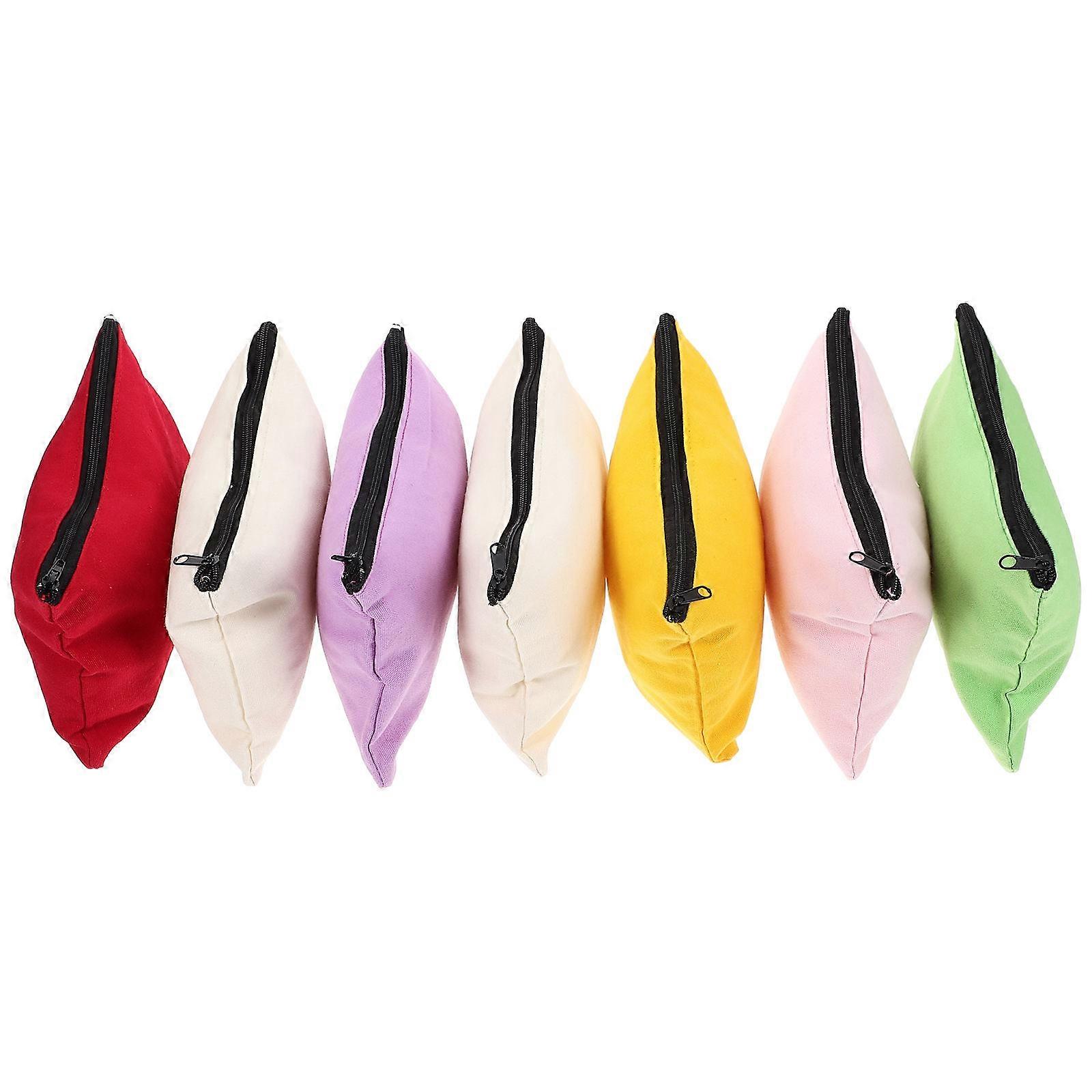 Small Storage Bags With Zips Tool Kit Bags Portable Gym Use Assorted Color 7.9X4.7X0.4in 6Pcs