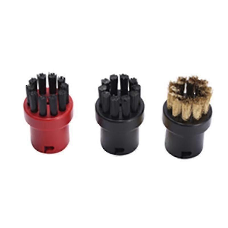 3pcs Nozzle Nylon Brass Bristle Brushes For Sc1 Sc2 Sc3 Sc4 Sc5 Sc7 Easyfix Mop Cloth Rags Steam Cl (haoyi