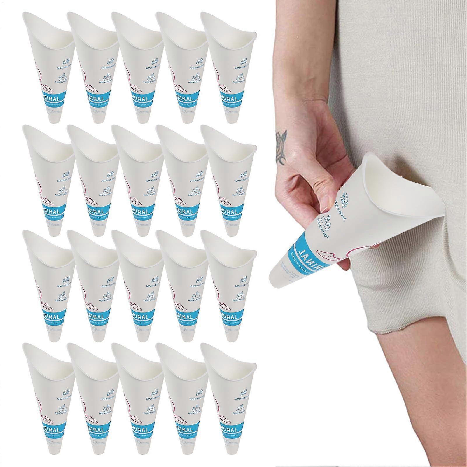 Female Urine Device, Pee Funnel for Women, 20 Pack Standing Pee Urination Device