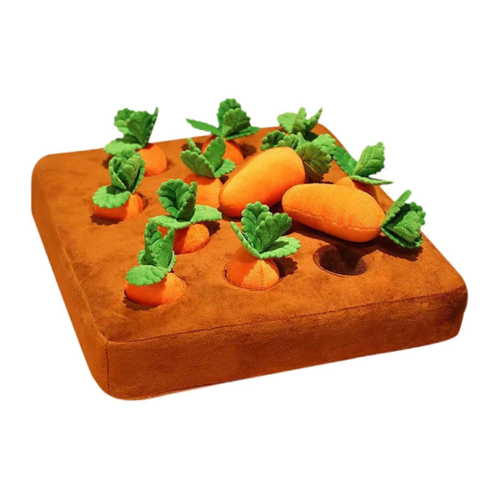 Dog Carot Plush Toy Soft Plush Interactive Dog Toy For Pets And Children