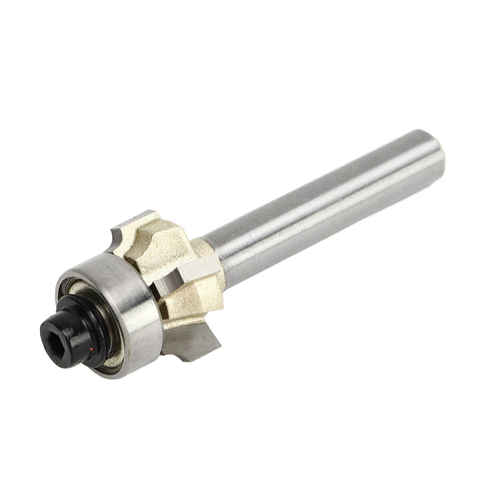 Edging Router Bit 4 Flute 1/4in Shank Professional Milling Cutter Edge Forming Round Over Router Bit for MDF 