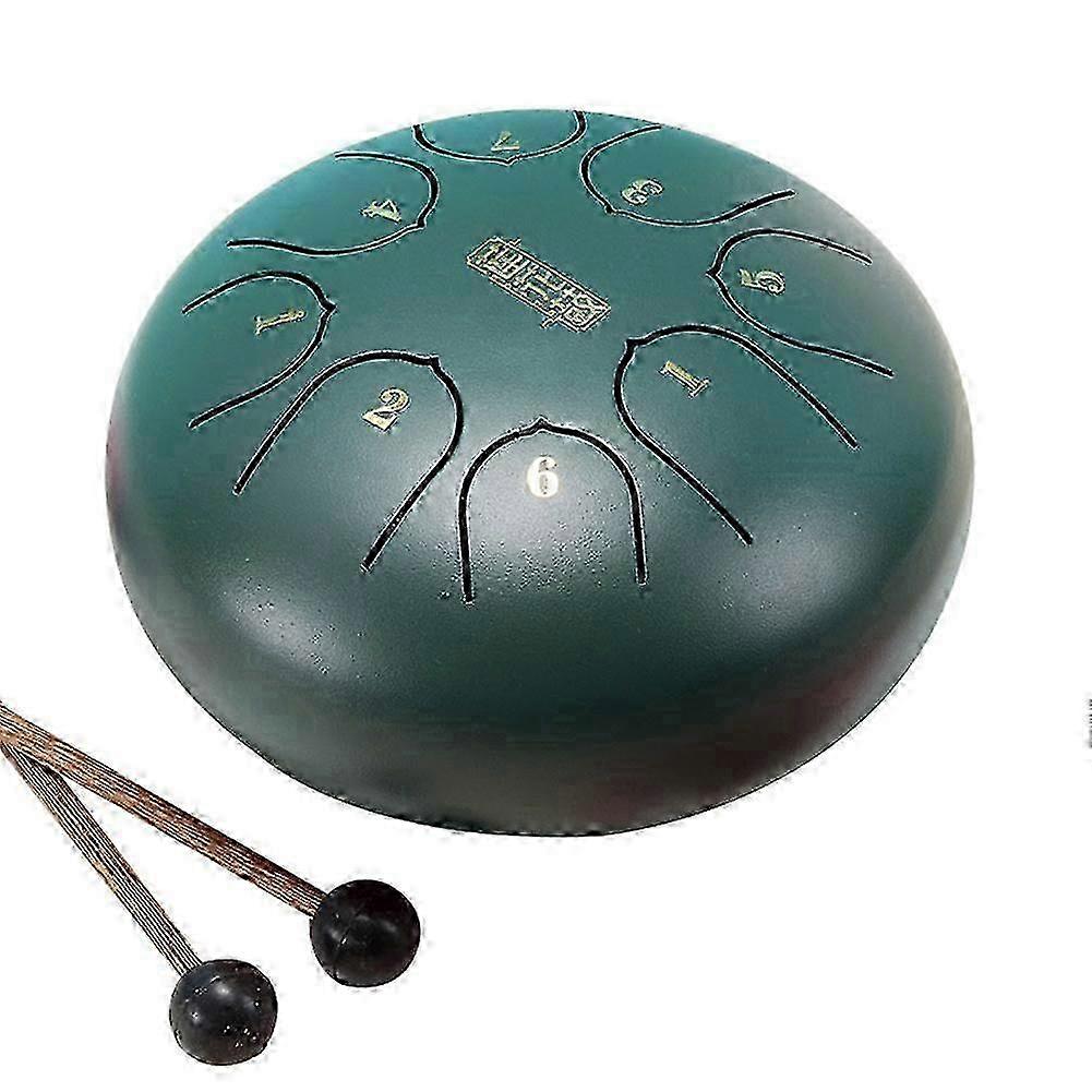 Kit de Bateria de Aço Natural Tambor de Língua 6 Polegadas 8 Tune Hand Pan Drum Tank Drum Percussion