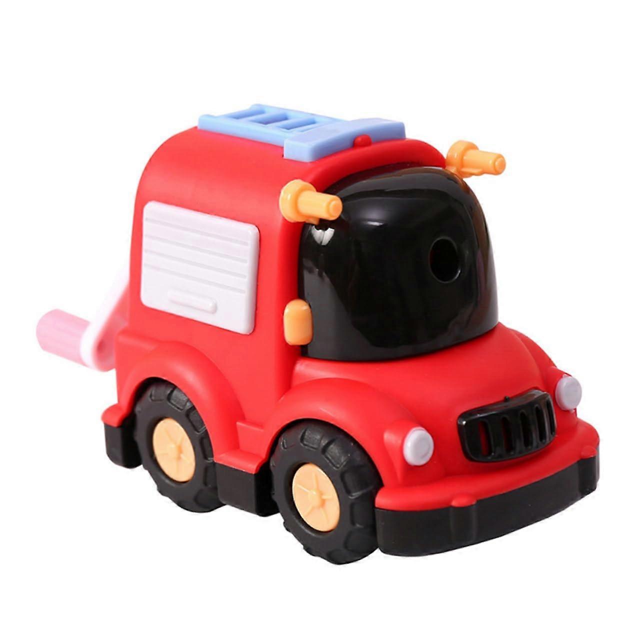 Hand Settled Pencil Knife Funny Pencil Sharpener Preschool Child Cartoon for Classroom Pencil Sharpener for Shape Sharpener Sharpening Car Plastic Red