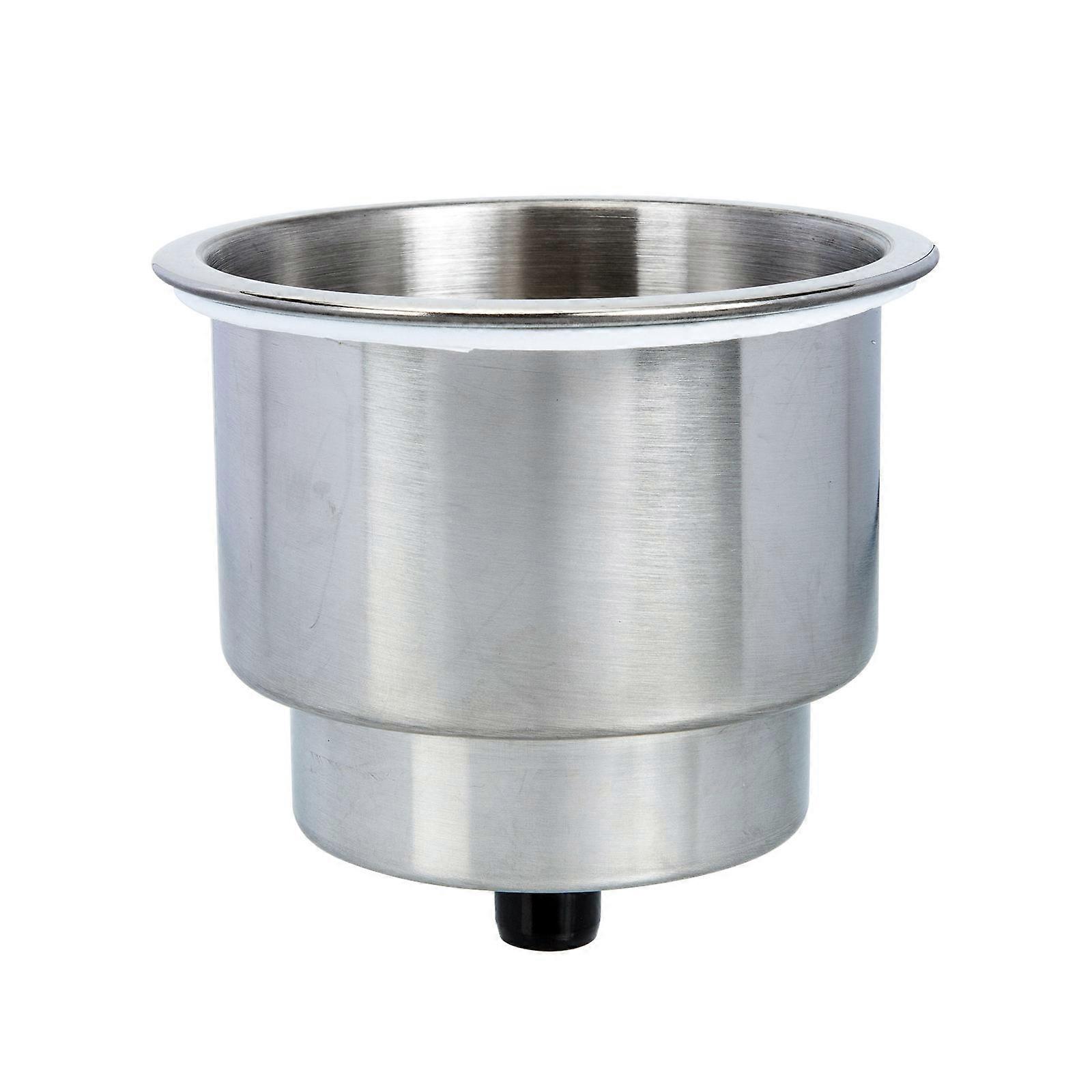 Kayak Cup Holder Multi-Function Bottle Holder Marine Use Round Shape Simple Design Silver Color 1Pack