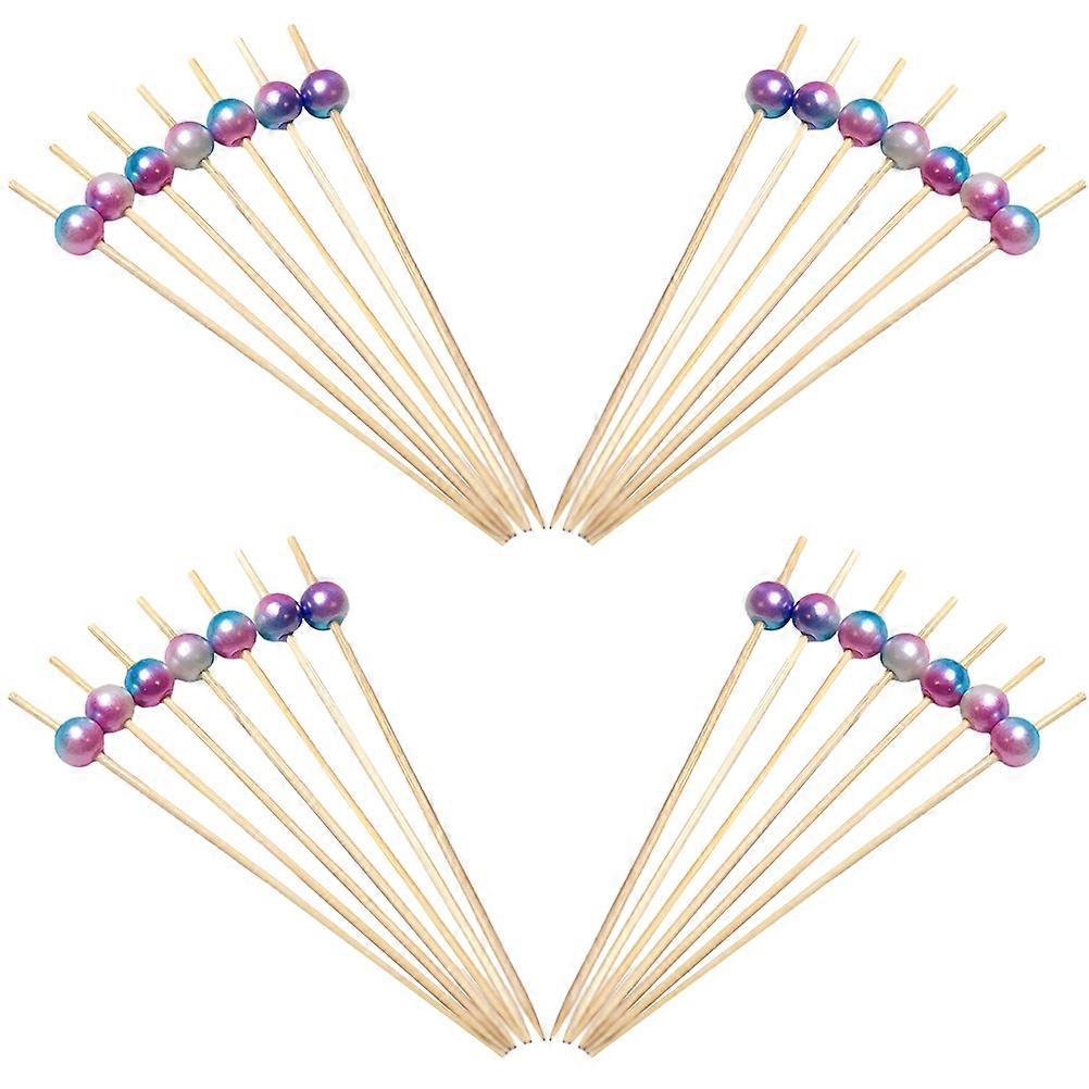 Festive Toothpicks For Appetizers Bamboo Stick Multi-Functional For Decorations 100Pcs