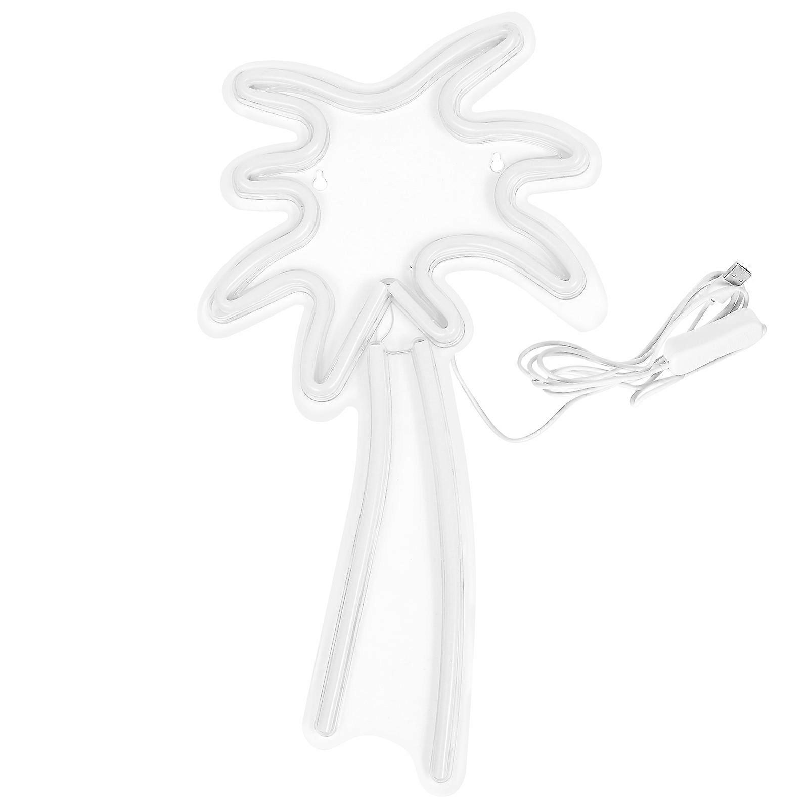 Creative Coconut Tree Shape LED Neon Sign Neon Lamp USB Powered Atmosphere Light