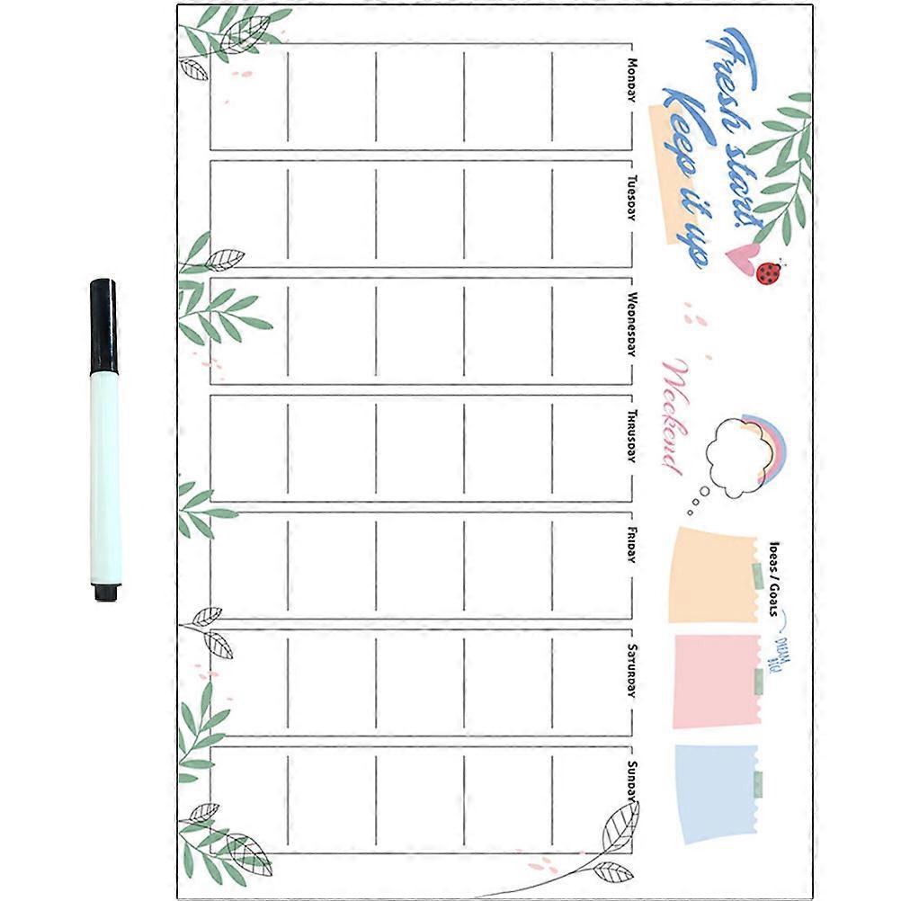 Family Wall Calendar Dry Erase Monthly Calendar Erase And Reuse Whiteboard Surface 1Set