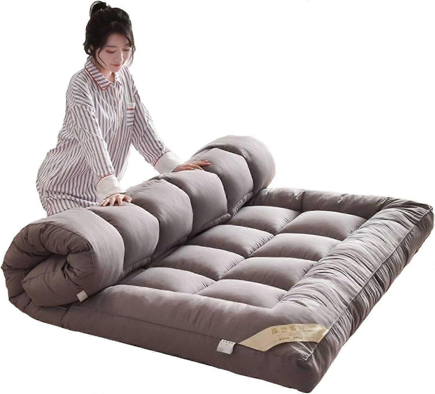 Japanesestyle foldable mattresses, portable thick sleeping mats for student dorms, 150x200cm.