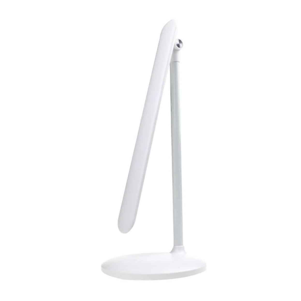 LED Desk Lamp Rechargeable Book Light Adjustable Night Reading Light White Iron Table Lamp for Bedside and Study