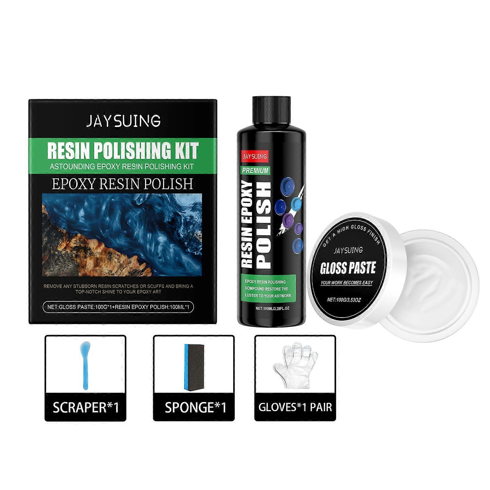 Epoxy Polishing Kit - Restore Shine & Luster, Easy to Use, 1 Set, 250.9g