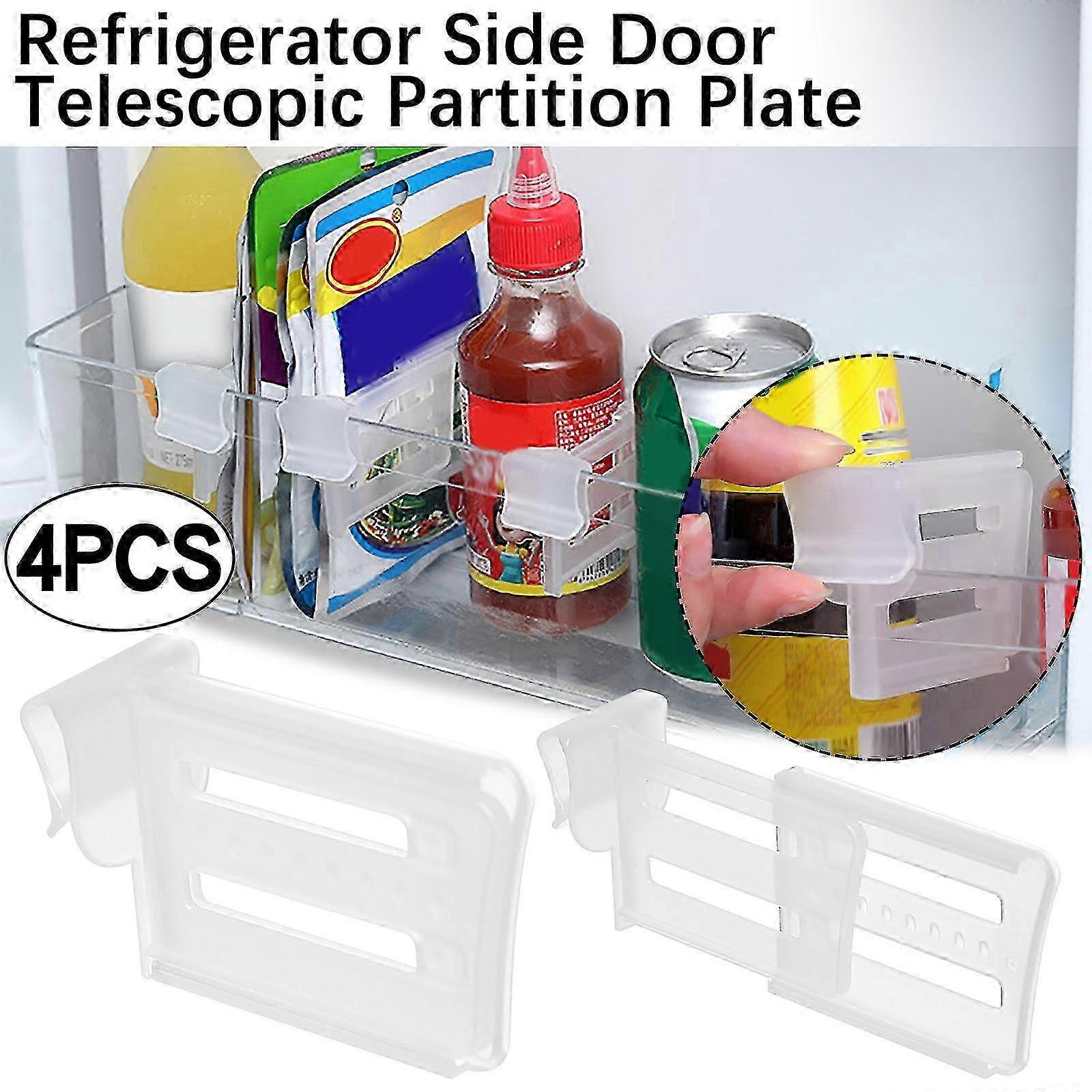 Refrigerator space telescopic partition, refrigerator side door telescopic partition storage box inside
