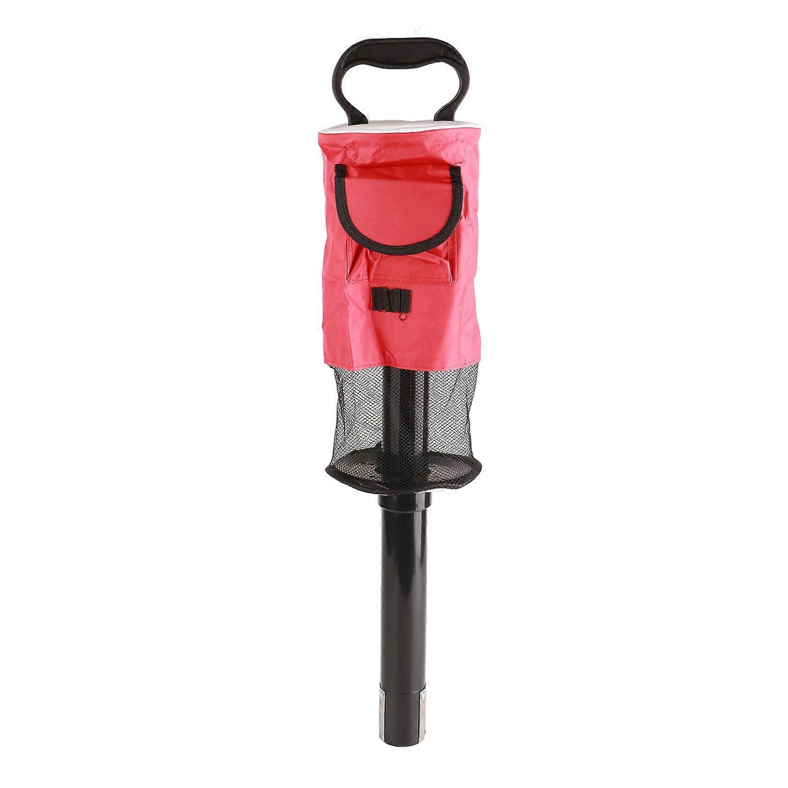Portable Ball Retriever Shag Bag Ball Pick Up with Removable Tube Practice Collector