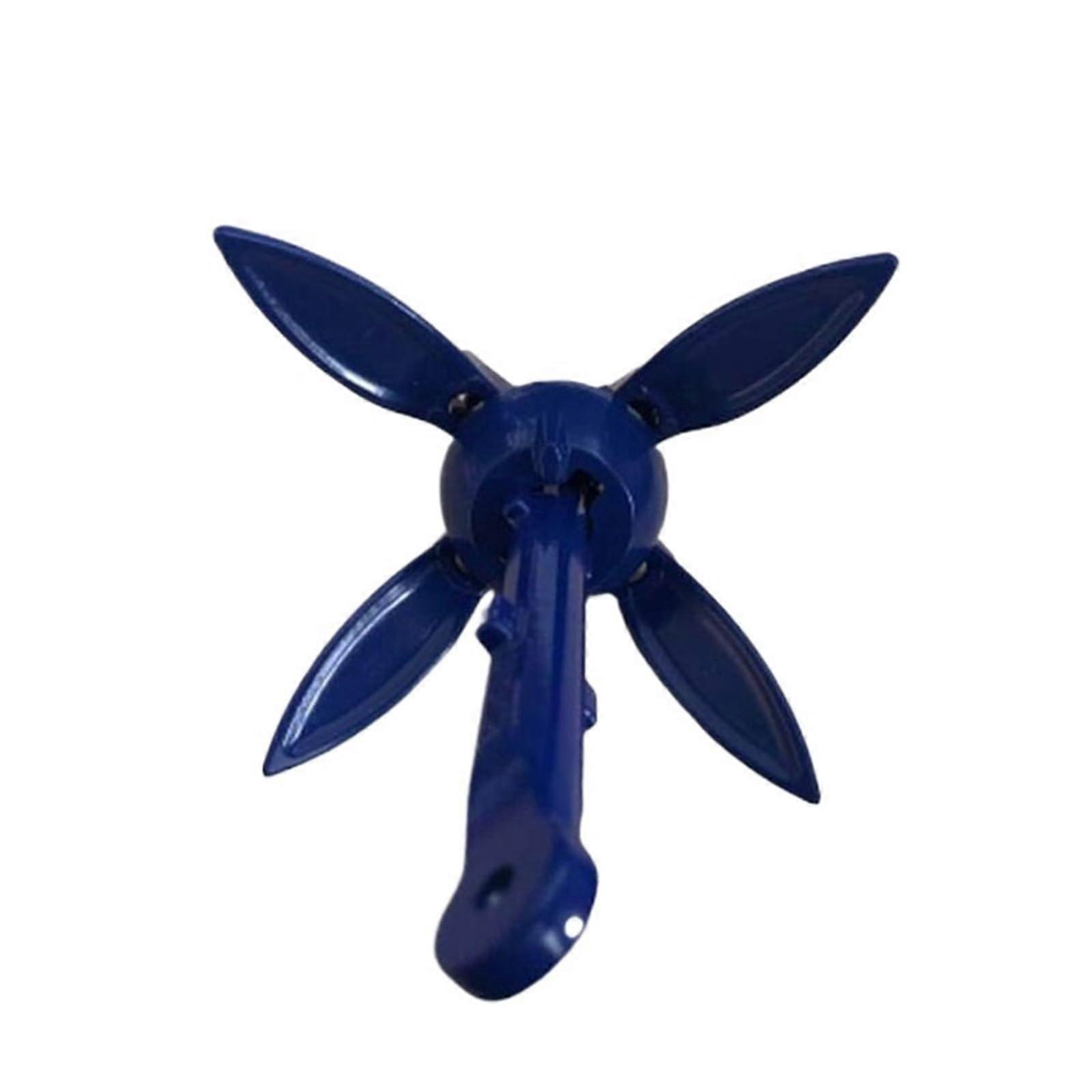 Folding Grapnel Aluminium Alloy Anchor for Marine Yacht Canoe Sailing Boat Fishing 4 Flukes Folding Anchor for Boats and Yachts