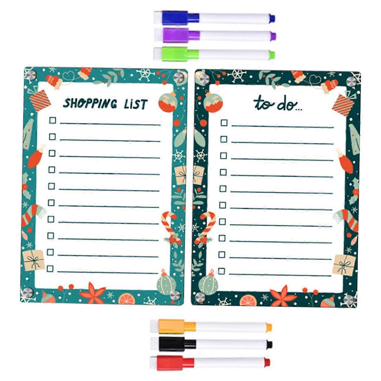 Magnetic Writing Board Towel Holder Whiteboard Eraser Name Magnets Acrylic Dry Erase Board Refrigerator Organizer