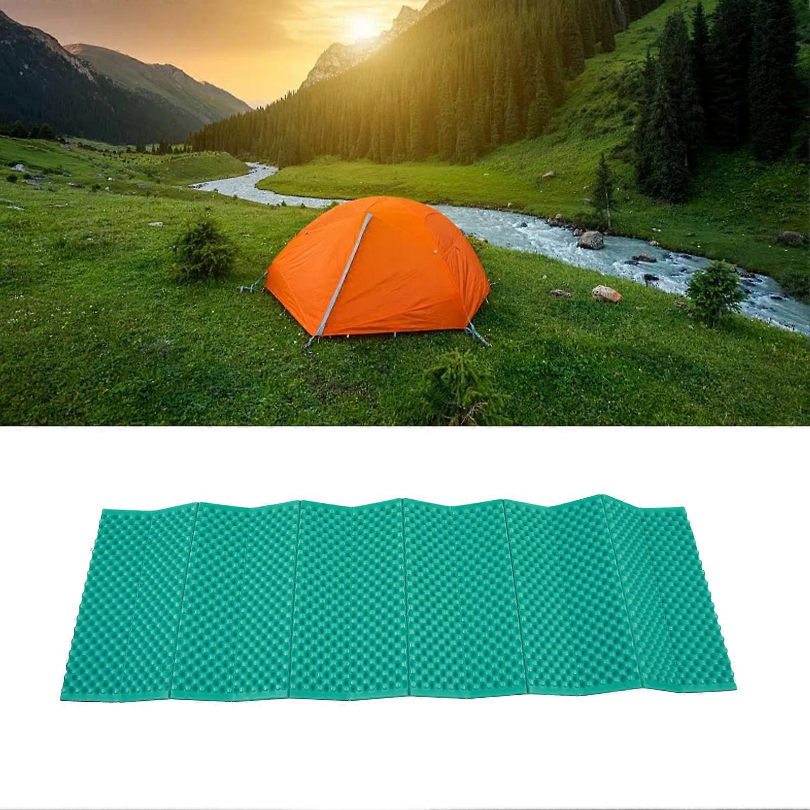 Folding Sleeping Pad Double Sided Egg Crate 190x61cm Soft Warm Comfortable Mat Mattress for Camping 
