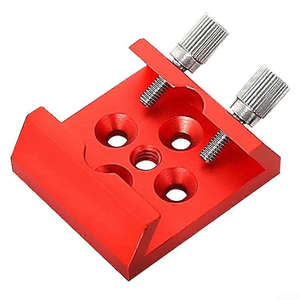 Swallowtail dovetail plate for astronomical telescopes to secure your finder scope (red)