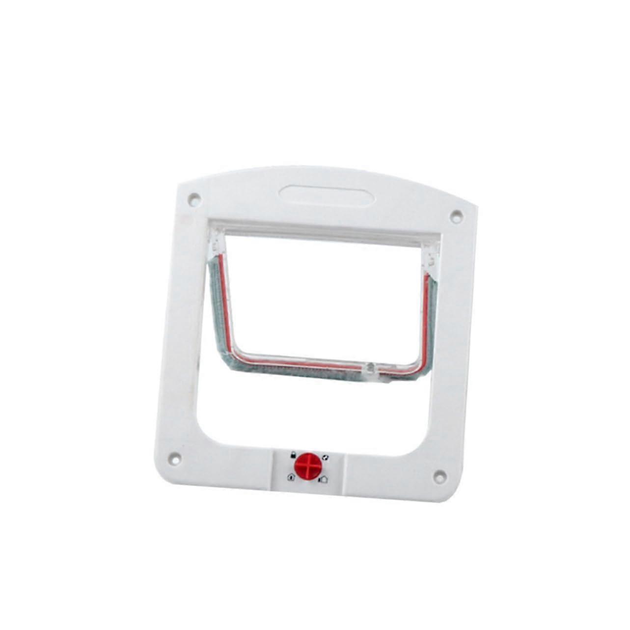 Pet Door, Cat Door, Wall Entry Door, Windproof, Folding, Screen, Secure, Functional, White