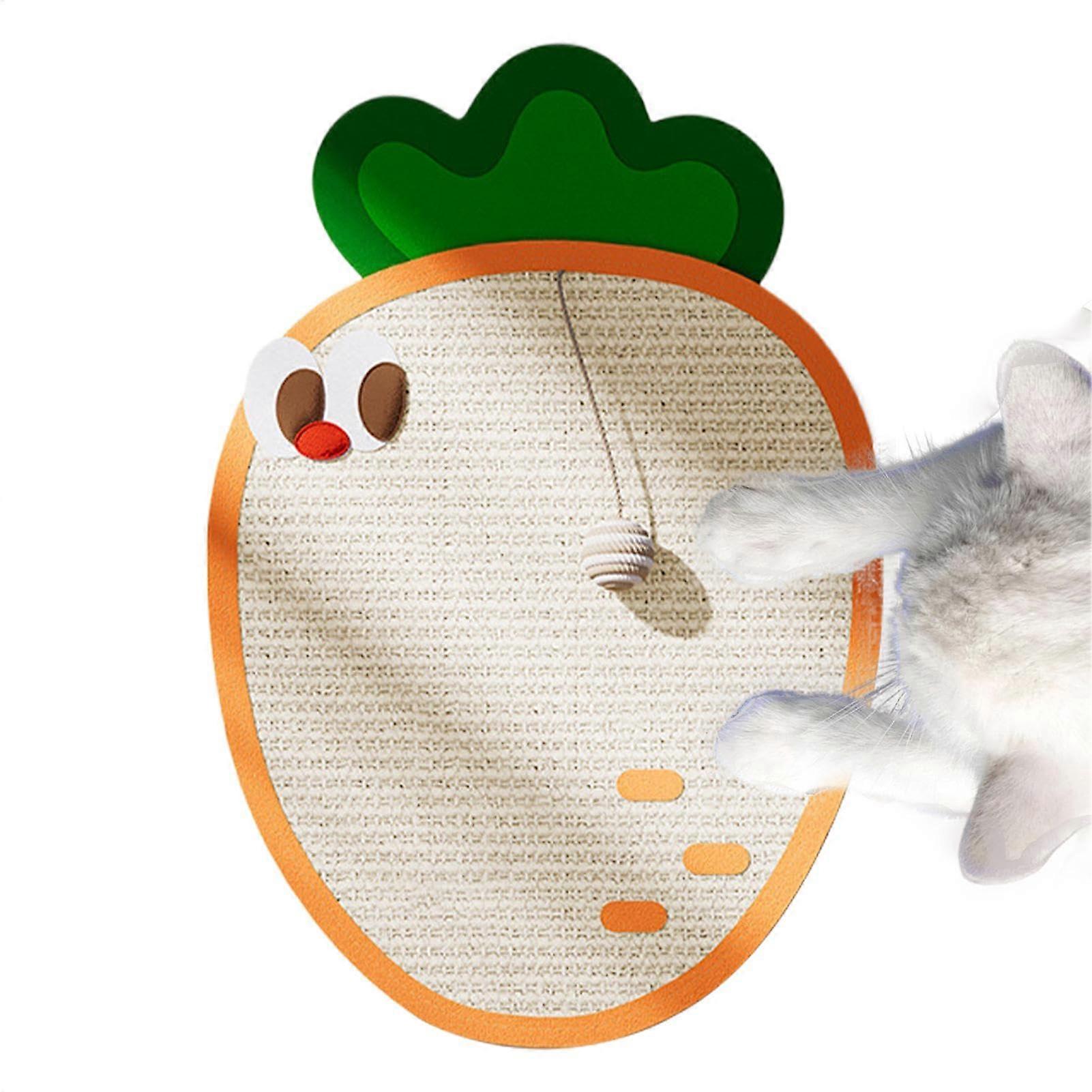 Vertical Cat Scratching Board, CarrotShaped Sisal Scratching Board for Indoor Cats WallMounted Cat Scratching Pad with Couch Protection