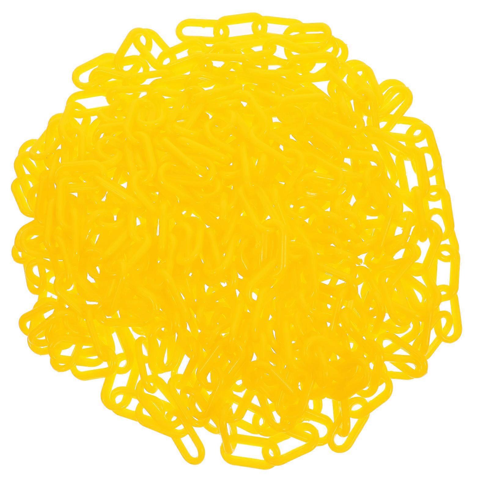 Chain Safety Barriers Crowd Control Chain For No Parking Signs Event Management 10m Yellow ABS Protection 1Pack
