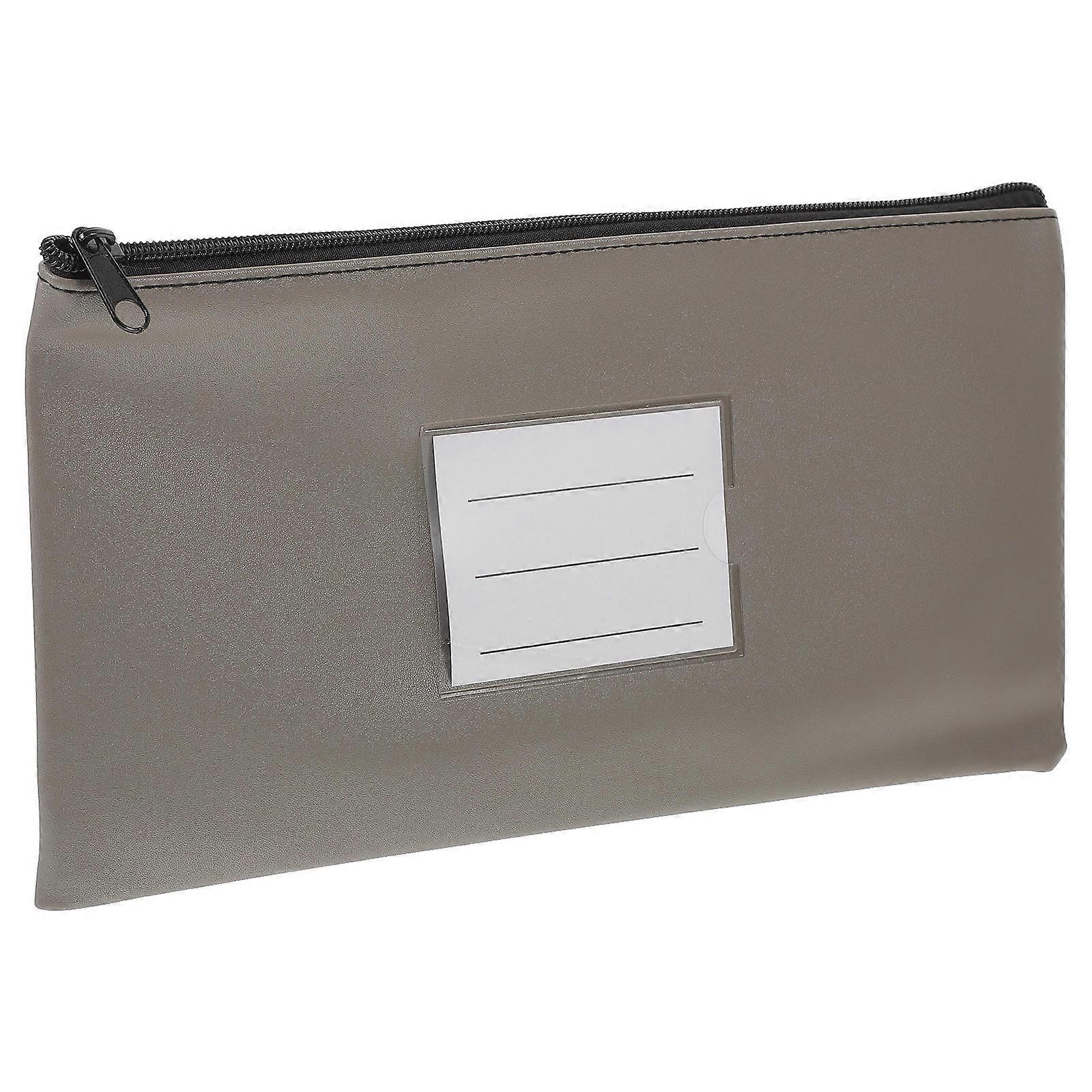 Pu Zipper Document Organizer Bag, Portable File Storage Pouch for Office, Business Travel, Cash and Important Papers Storage, Wear Resistant